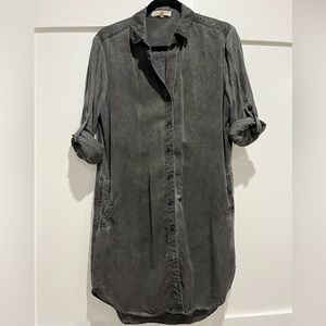 Tencel (100%) Side Stitch Los Angeles Button Down Shirt Dress